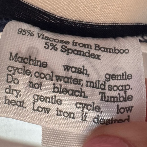 Yala Bamboo Viscose Striped Top L/XL Poncho Boxy Lagenlook Natural Comfort - Picture 6 of 10